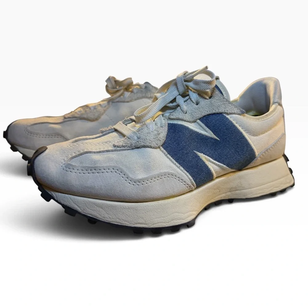 New Balance 327 Sneakers Womens 8 Reclection Blue Retro GUC Low WS327JB